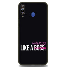 Like a Girl Boss Mobile Back Case for Samsung Galaxy A20s (Design - 265)