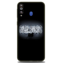 Girl Boss Black Mobile Back Case for Samsung Galaxy A20s (Design - 268)