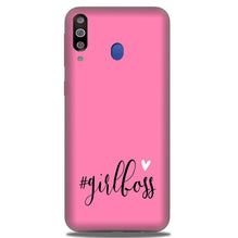 Girl Boss Pink Mobile Back Case for Samsung Galaxy A20s (Design - 269)
