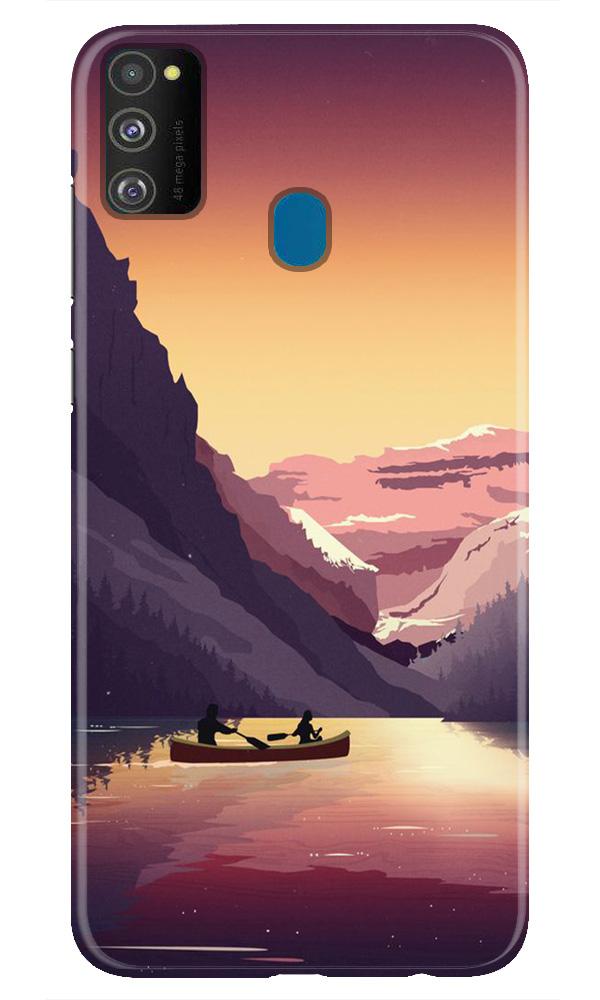 Mountains Boat Case for Samsung Galaxy M30s (Design - 181)