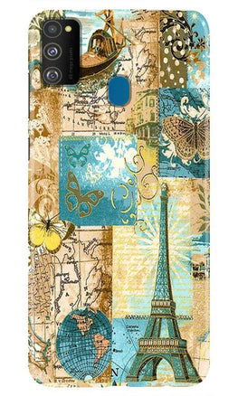 Travel Eiffel Tower Case for Samsung Galaxy M30s (Design No. 206)