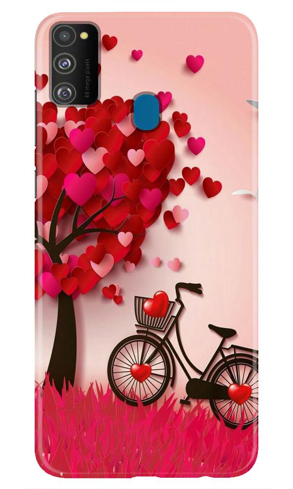 Red Heart Cycle Case for Samsung Galaxy M30s (Design No. 222)
