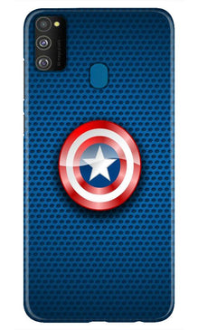 Captain America Shield Case for Samsung Galaxy M30s (Design No. 253)