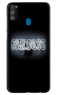 Girl Boss Black Case for Samsung Galaxy M30s (Design No. 268)