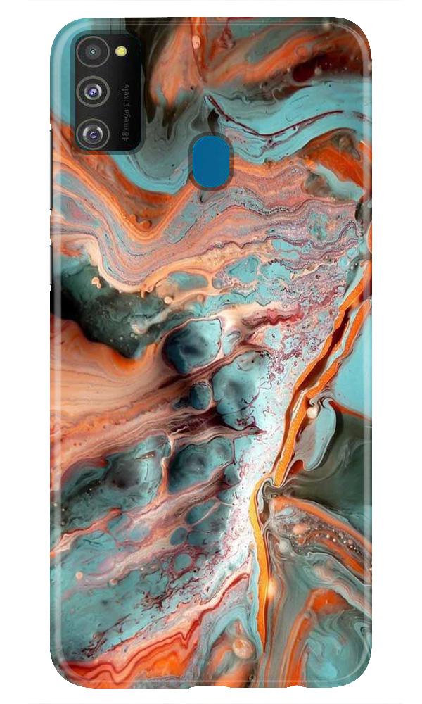 Marble Texture Mobile Back Case for Samsung Galaxy M30s  (Design - 309)