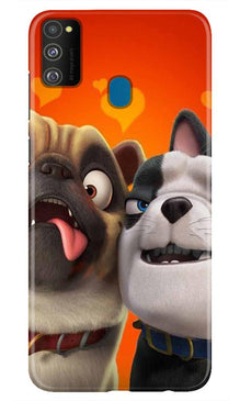 Dog Puppy Mobile Back Case for Samsung Galaxy M30s  (Design - 350)
