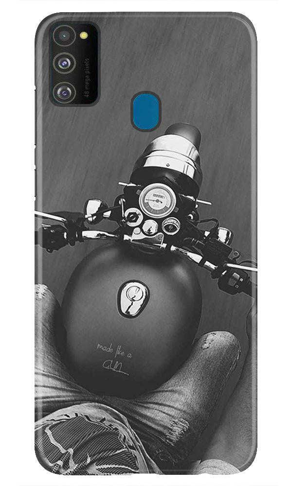 Royal Enfield Mobile Back Case for Samsung Galaxy M30s  (Design - 382)