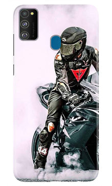 Biker Mobile Back Case for Samsung Galaxy M30s  (Design - 383)