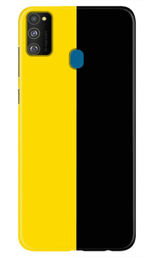 Black Yellow Pattern Mobile Back Case for Samsung Galaxy M30s  (Design - 397)