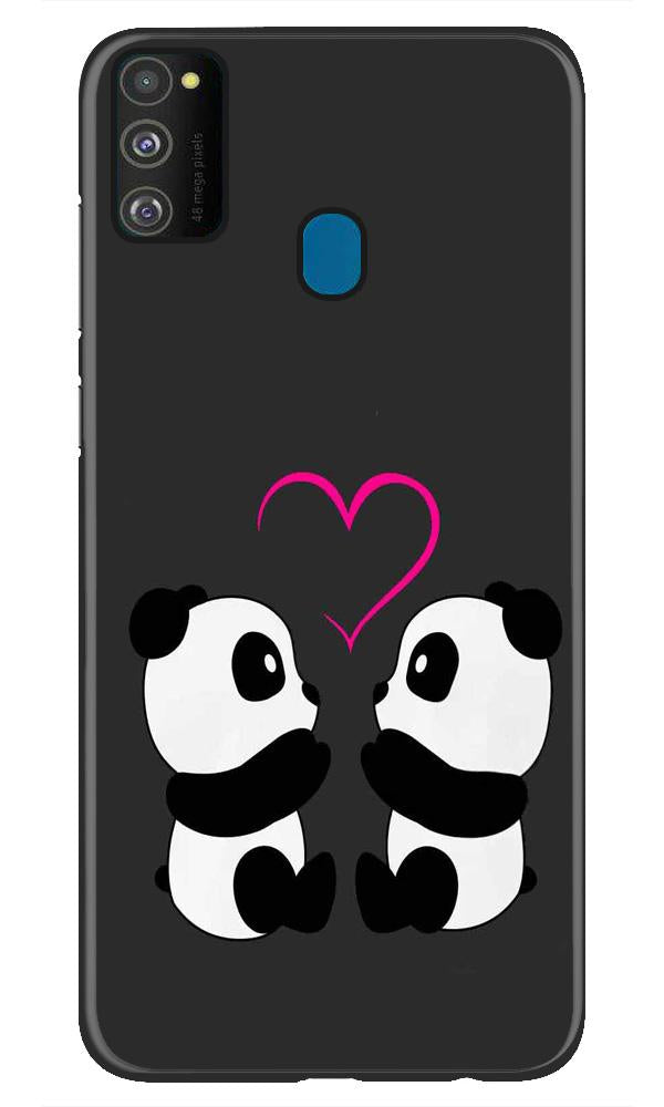 Panda Love Mobile Back Case for Samsung Galaxy M30s  (Design - 398)