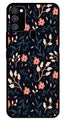 Floral Pattern Metal Mobile Case for Samsung Galaxy M21   (Design No -10)