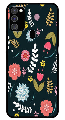 Floral Pattern2 Metal Mobile Case for Samsung Galaxy M30s