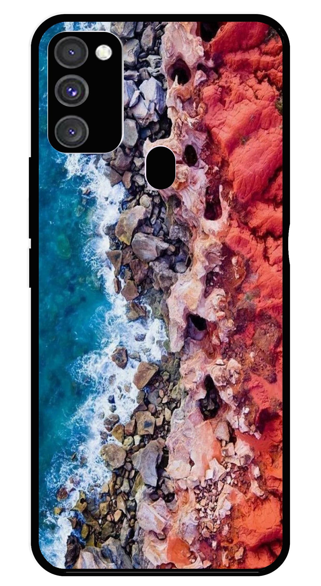 Sea Shore Metal Mobile Case for Samsung Galaxy M30s   (Design No -18)