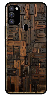 Alphabets Metal Mobile Case for Samsung Galaxy M30s