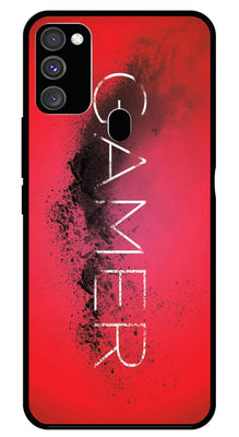 Gamer Pattern Metal Mobile Case for Samsung Galaxy M21