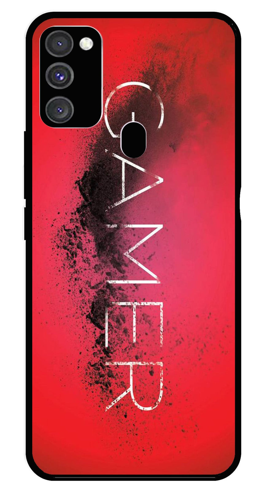 Gamer Pattern Metal Mobile Case for Samsung Galaxy M30s   (Design No -41)