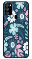 Flower Leaves Design Metal Mobile Case for Samsung Galaxy M30s   (Design No -50)