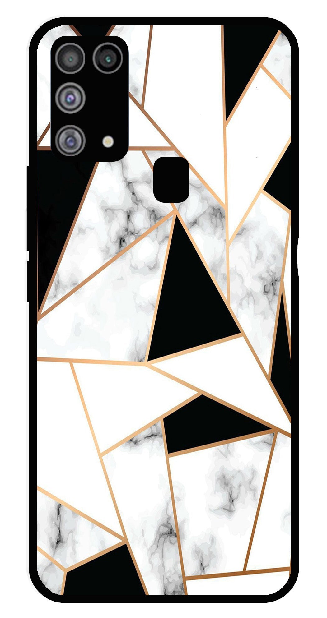 Marble Design2 Metal Mobile Case for Samsung Galaxy M31   (Design No -08)