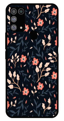 Floral Pattern Metal Mobile Case for Samsung Galaxy M31
