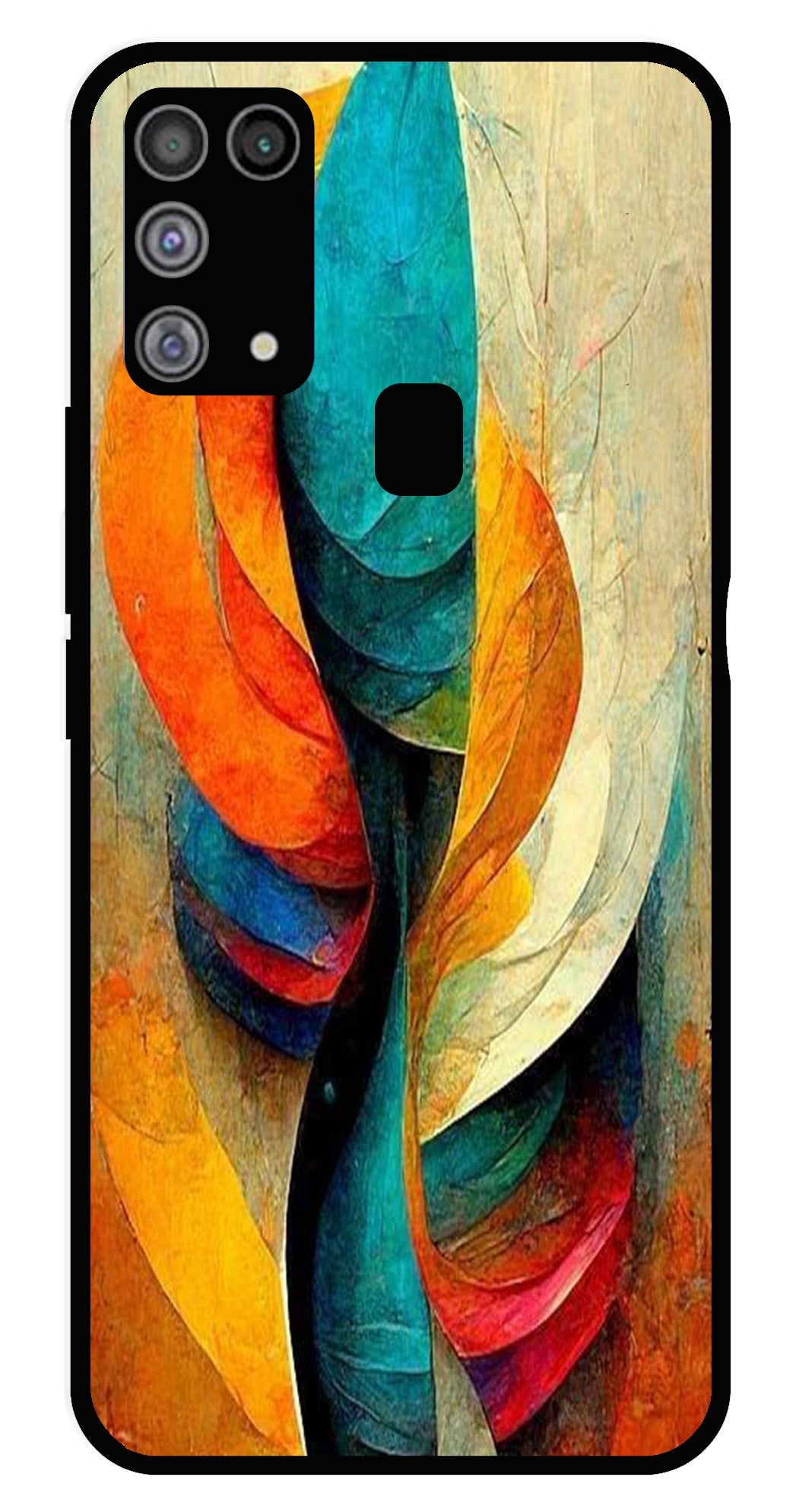 Modern Art Metal Mobile Case for Samsung Galaxy M31   (Design No -11)