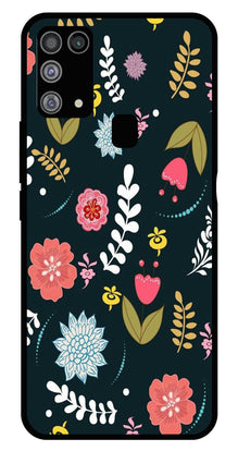 Floral Pattern2 Metal Mobile Case for Samsung Galaxy M31