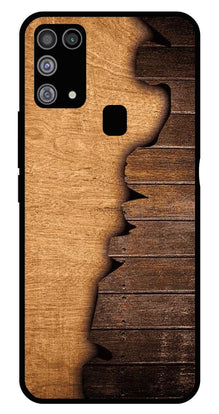 Wooden Design Metal Mobile Case for Samsung Galaxy M31