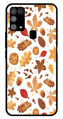 Autumn Leaf Metal Mobile Case for Samsung Galaxy M31