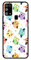 Owls Pattern Metal Mobile Case for Samsung Galaxy M31   (Design No -20)