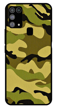 Army Pattern Metal Mobile Case for Samsung Galaxy M31