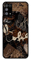 Coffee Pattern Metal Mobile Case for Samsung Galaxy M31   (Design No -37)