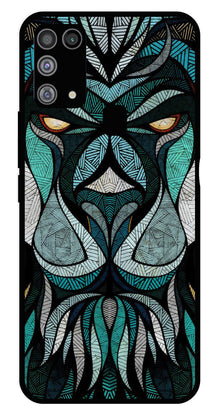 Lion Pattern Metal Mobile Case for Samsung Galaxy M31