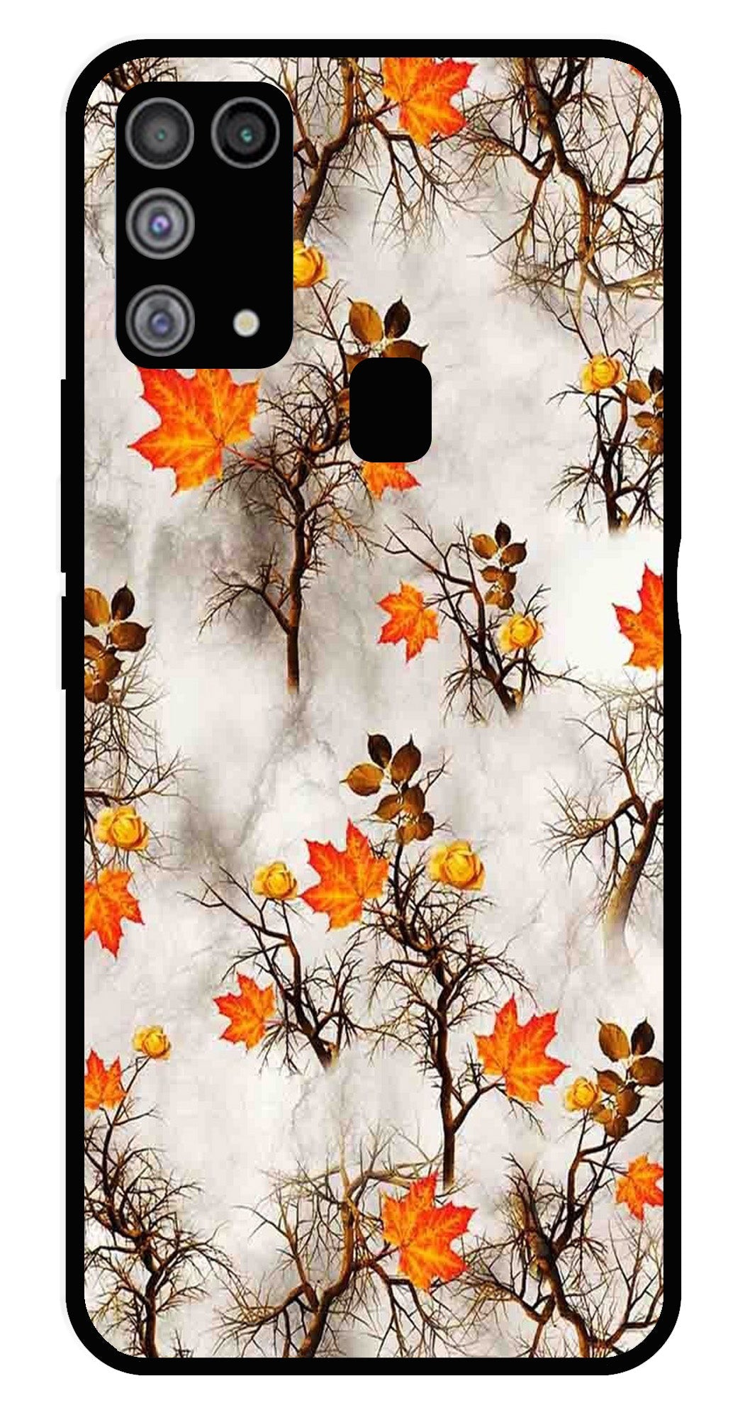 Autumn leaves Metal Mobile Case for Samsung Galaxy M31   (Design No -55)