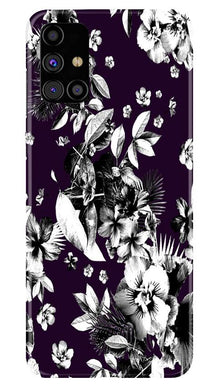 white flowers Mobile Back Case for Samsung Galaxy M31s (Design - 7)