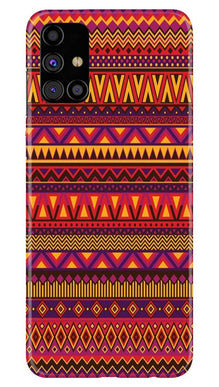 Zigzag line pattern2 Mobile Back Case for Samsung Galaxy M31s (Design - 10)