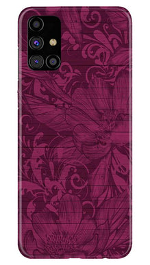Purple Backround Mobile Back Case for Samsung Galaxy M51 (Design - 22)