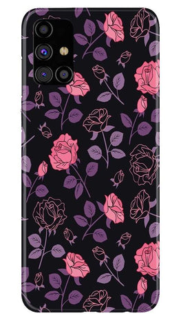 Rose Black Background Case for Samsung Galaxy M51