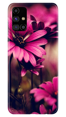 Purple Daisy Mobile Back Case for Samsung Galaxy M51 (Design - 65)