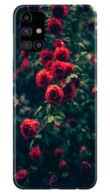 Red Rose Mobile Back Case for Samsung Galaxy M51 (Design - 66)