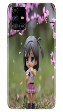 Cute Girl Mobile Back Case for Samsung Galaxy M51 (Design - 92)