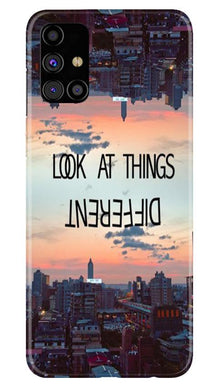 Look at things different Mobile Back Case for Samsung Galaxy M31s (Design - 99)
