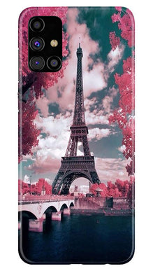 Eiffel Tower Mobile Back Case for Samsung Galaxy M51  (Design - 101)
