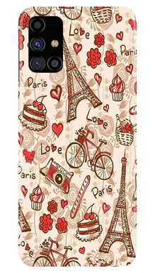 Love Paris Mobile Back Case for Samsung Galaxy M51  (Design - 103)