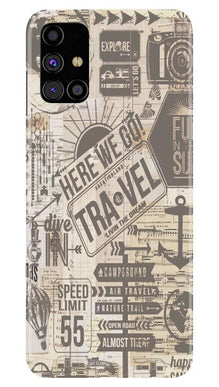 Travel Mobile Back Case for Samsung Galaxy M31s  (Design - 104)
