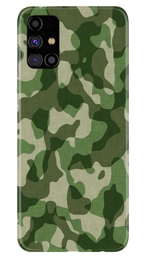 Army Camouflage Case for Samsung Galaxy M31s(Design - 106)
