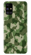 Army Camouflage Case for Samsung Galaxy M31s  (Design - 106)