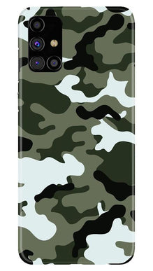 Army Camouflage Mobile Back Case for Samsung Galaxy M51  (Design - 108)