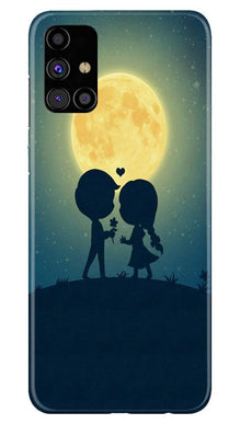 Love Couple Mobile Back Case for Samsung Galaxy M51  (Design - 109)