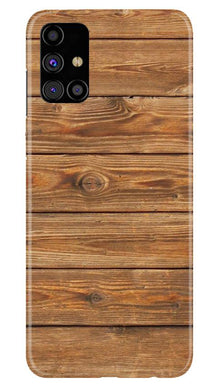 Wooden Look Mobile Back Case for Samsung Galaxy M31s  (Design - 113)