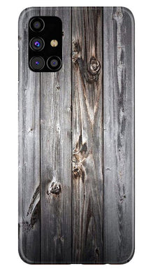 Wooden Look Mobile Back Case for Samsung Galaxy M51  (Design - 114)