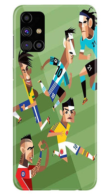 Football Mobile Back Case for Samsung Galaxy M31s  (Design - 166)